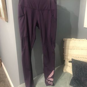 Plum Reebok leggings